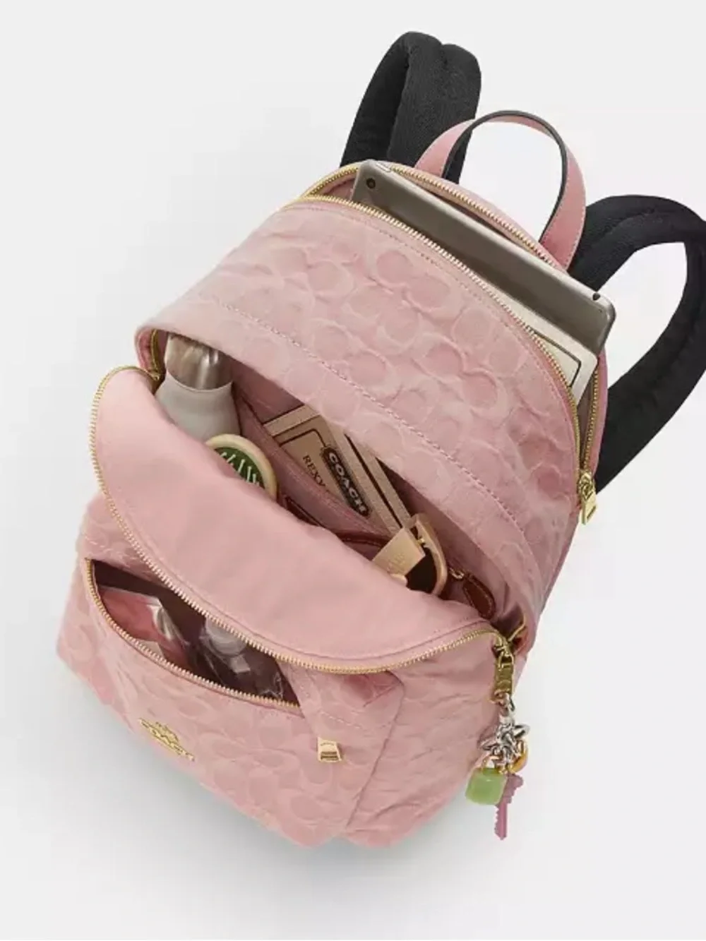 Coach Taylor Small Backpack In Signature Denim Soft Pink